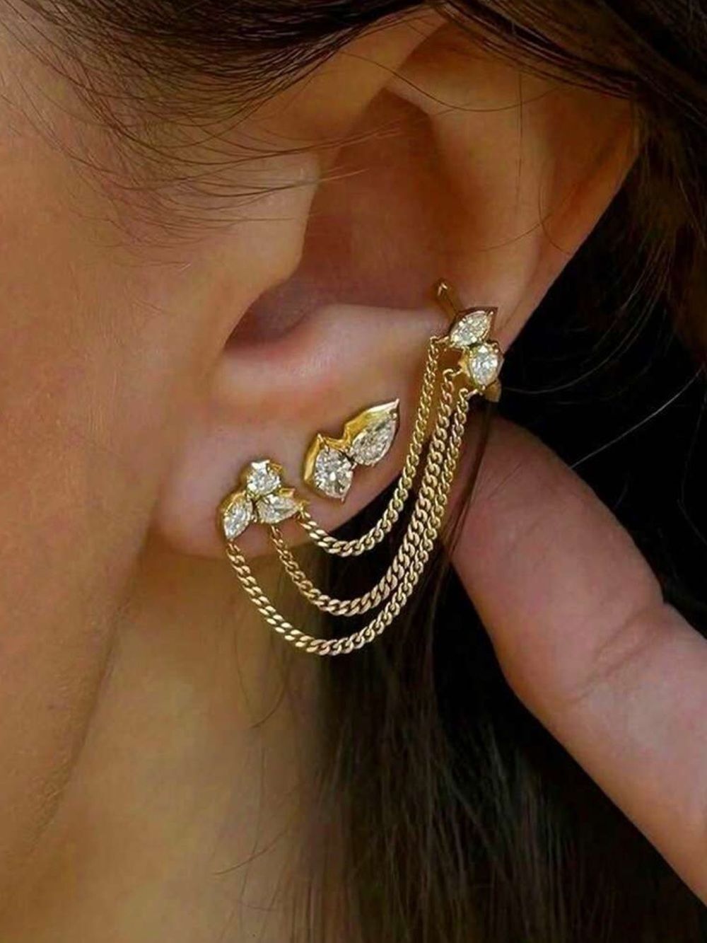 Crystal earrings #2791